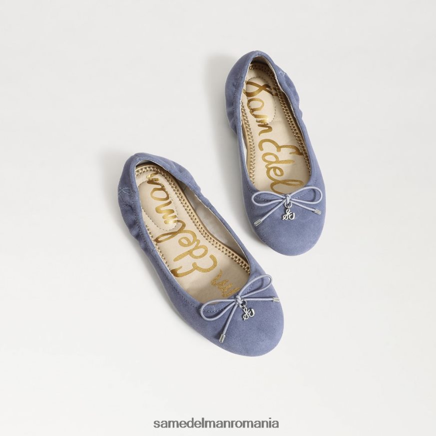 Sam Edelman încălţăminte violet prăfuit copii felicia balet flat HN448Z1002
