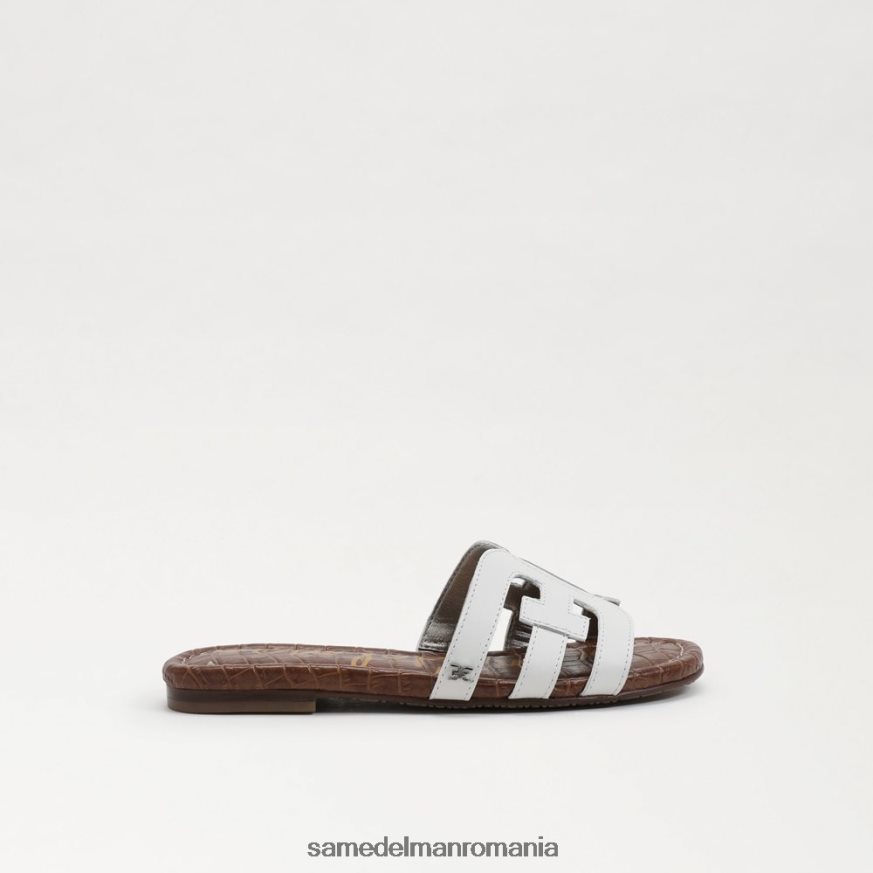 Sam Edelman încălţăminte alb strălucitor copii sandală de tip bay slide HN448Z890