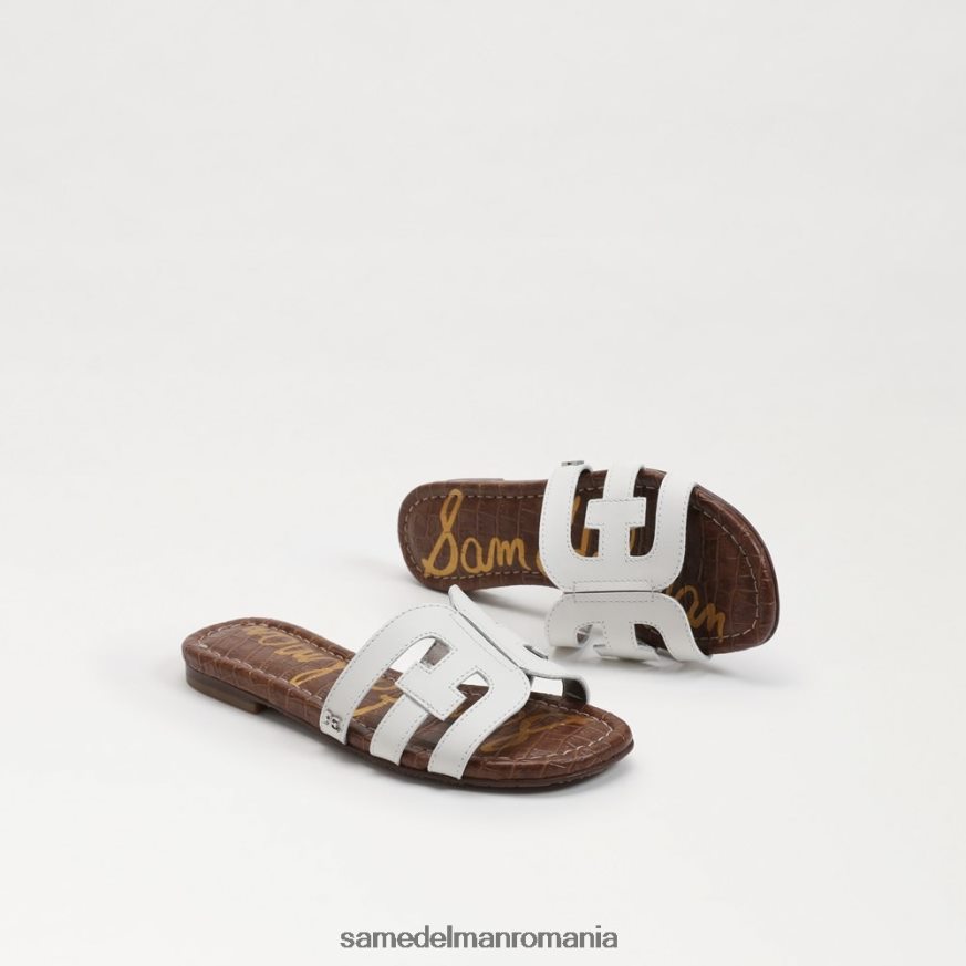 Sam Edelman încălţăminte alb strălucitor copii sandală de tip bay slide HN448Z890