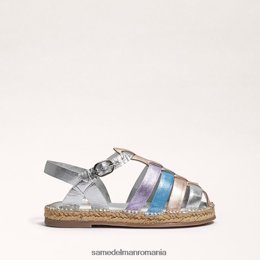 Sam Edelman încălţăminte argint moale/aur roz copii sandală kora HN448Z1040