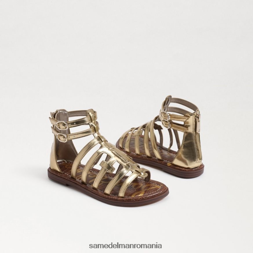 Sam Edelman încălţăminte aur chihlimbar copii sandală ginnie gladiator HN448Z1030