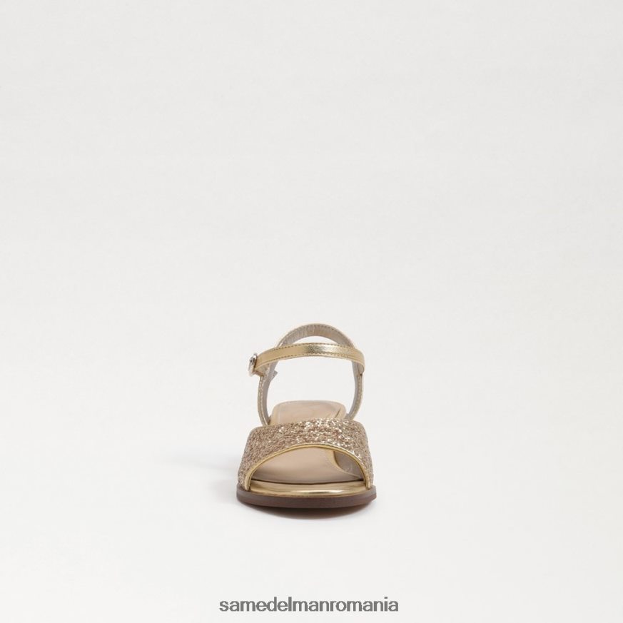 Sam Edelman încălţăminte aur chihlimbar copii sandale cu toc bloc iederă HN448Z1036