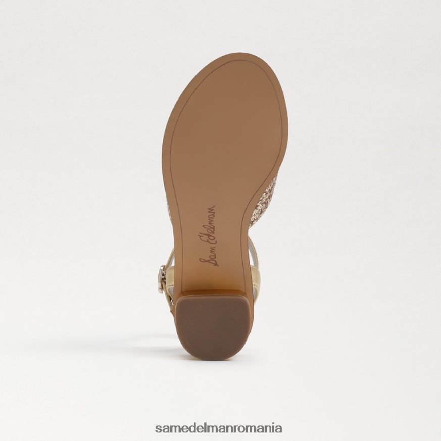 Sam Edelman încălţăminte aur chihlimbar copii sandale cu toc bloc iederă HN448Z1036