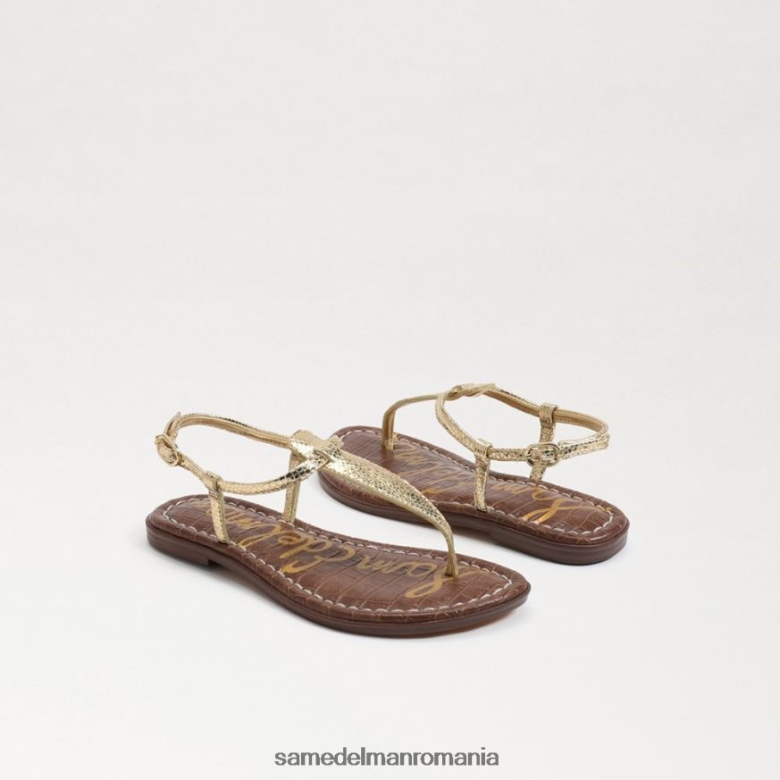 Sam Edelman încălţăminte aur chihlimbar copii sandale gigi tanga HN448Z959
