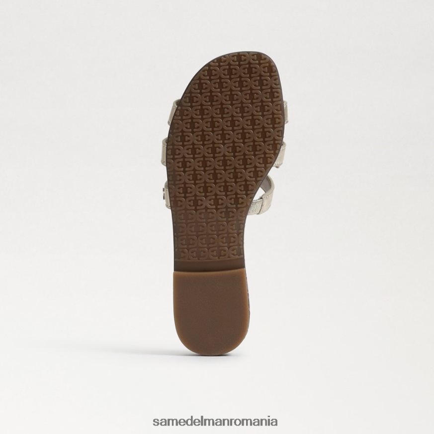 Sam Edelman încălţăminte aur topit copii sandală de tip bay slide HN448Z889
