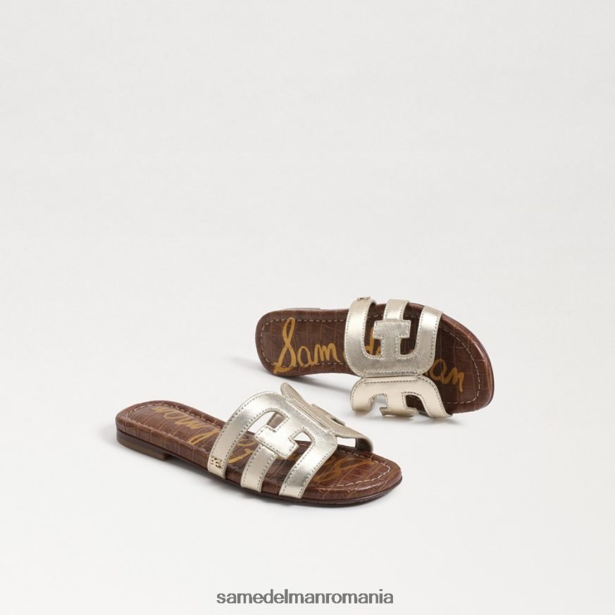 Sam Edelman încălţăminte aur topit copii sandală de tip bay slide HN448Z889