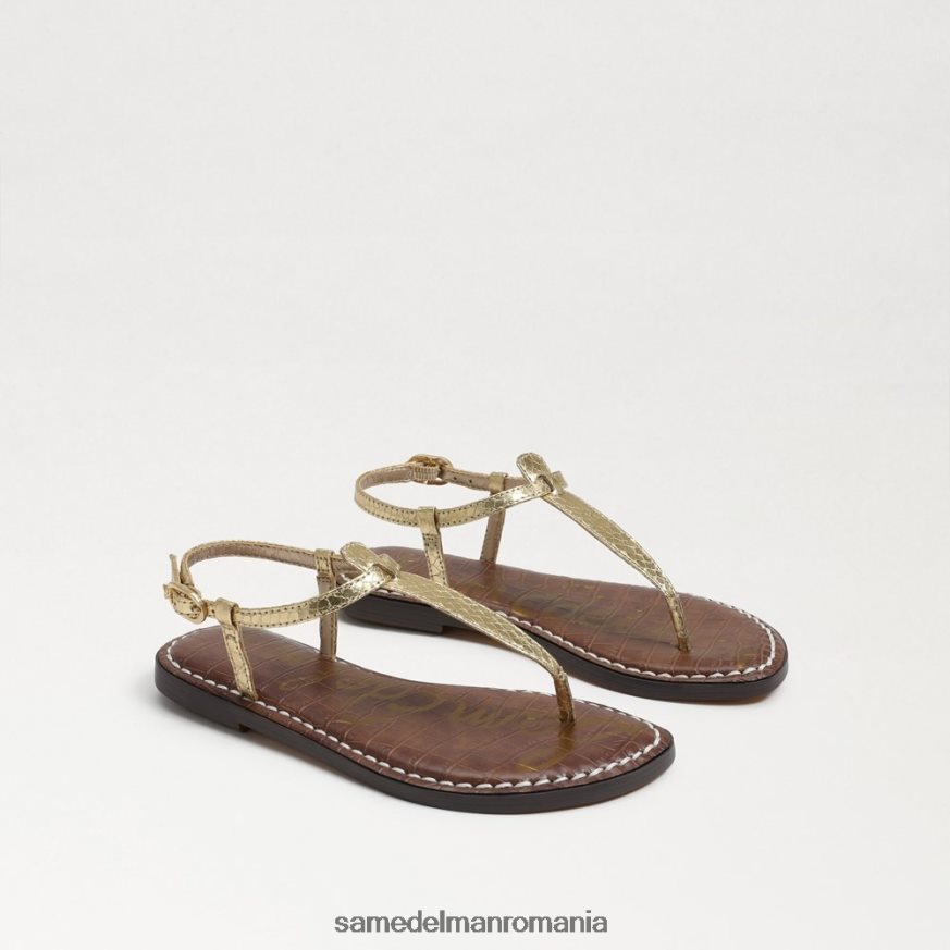 Sam Edelman încălţăminte boa auriu metalic copii sandale gigi tanga HN448Z936