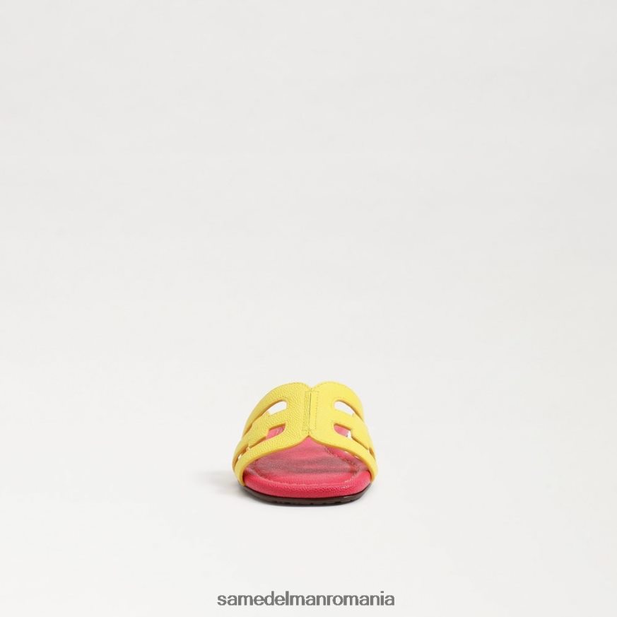 Sam Edelman încălţăminte galben mimoza/ultra fuscia copii sandală de tip bay slide HN448Z886