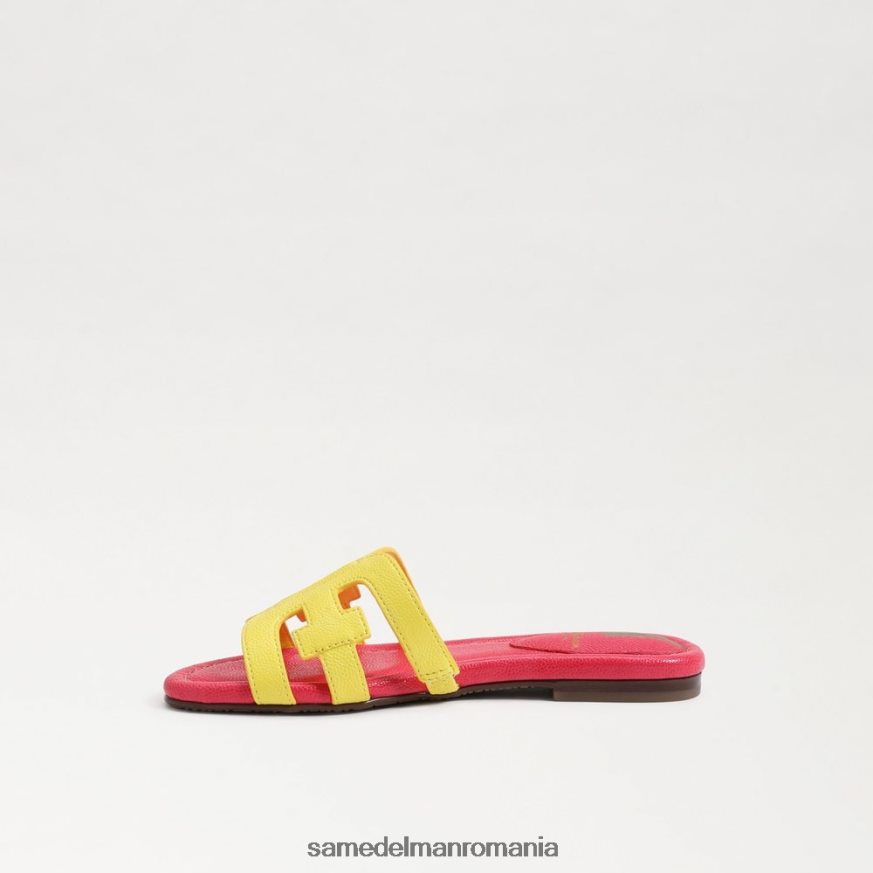 Sam Edelman încălţăminte galben mimoza/ultra fuscia copii sandală de tip bay slide HN448Z886