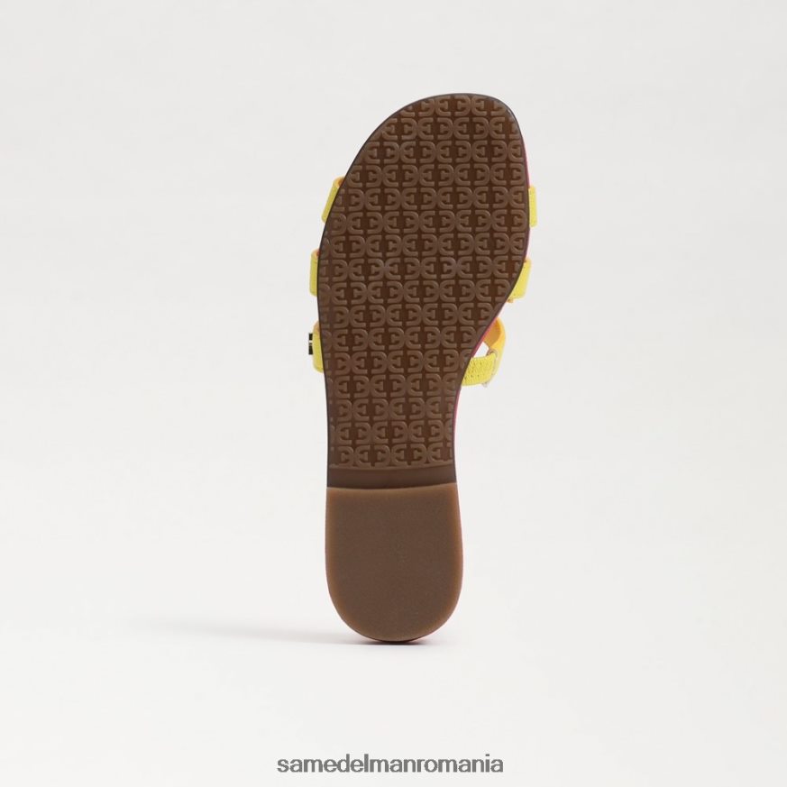 Sam Edelman încălţăminte galben mimoza/ultra fuscia copii sandală de tip bay slide HN448Z886