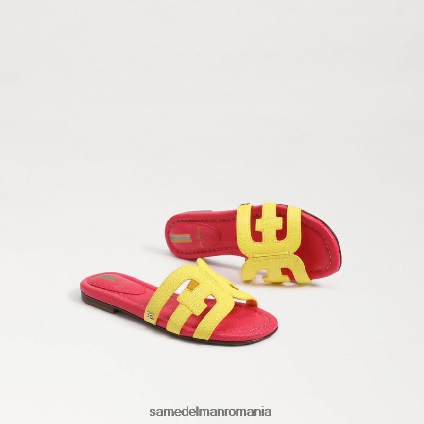 Sam Edelman încălţăminte galben mimoza/ultra fuscia copii sandală de tip bay slide HN448Z886