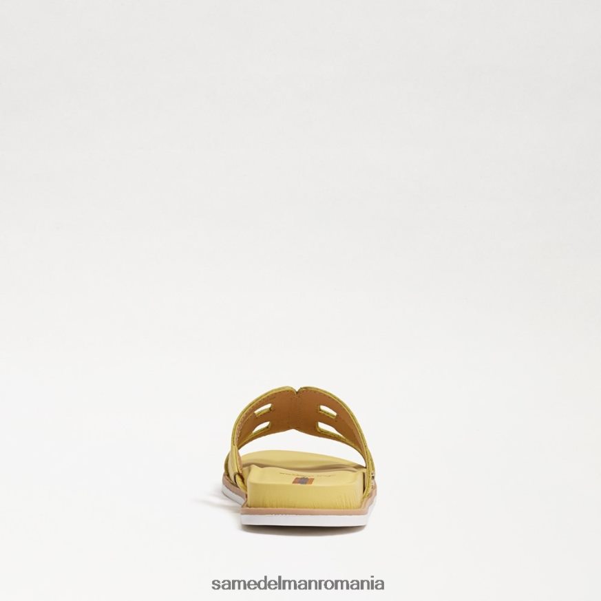 Sam Edelman încălţăminte piele galben unt copii sandală cu slide valeri HN448Z1048