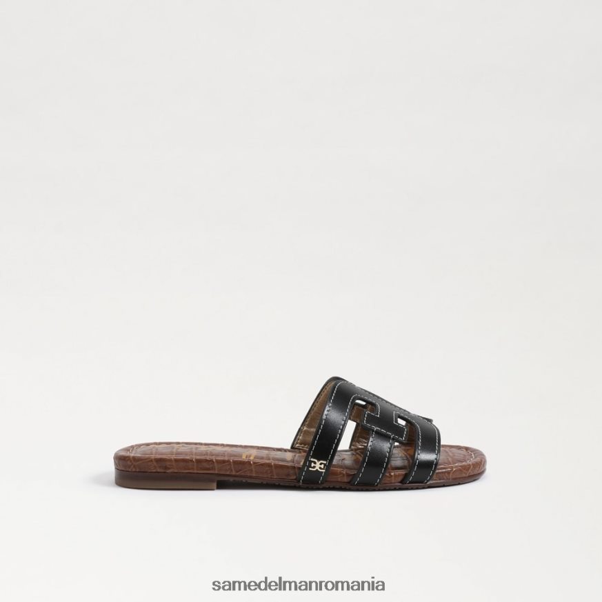 Sam Edelman încălţăminte piele neagra copii sandală de tip bay slide HN448Z891