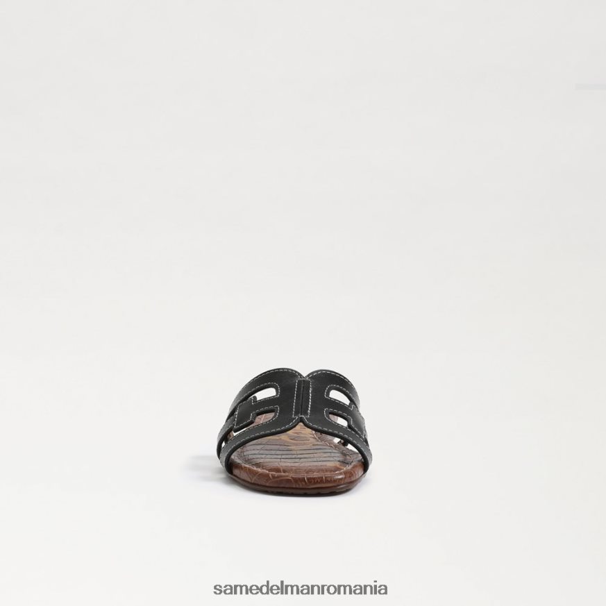 Sam Edelman încălţăminte piele neagra copii sandală de tip bay slide HN448Z891