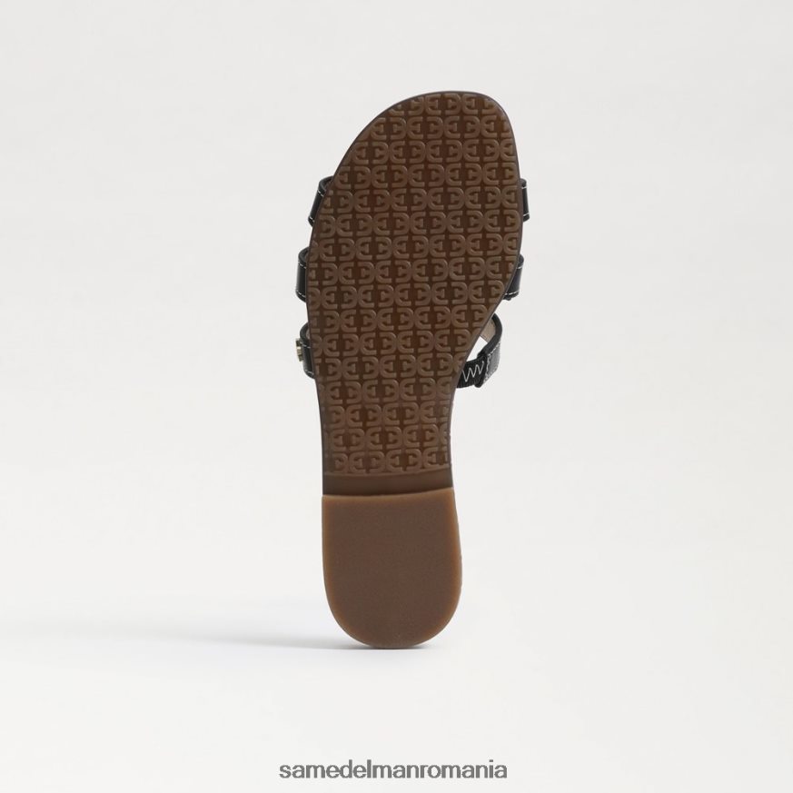Sam Edelman încălţăminte piele neagra copii sandală de tip bay slide HN448Z891