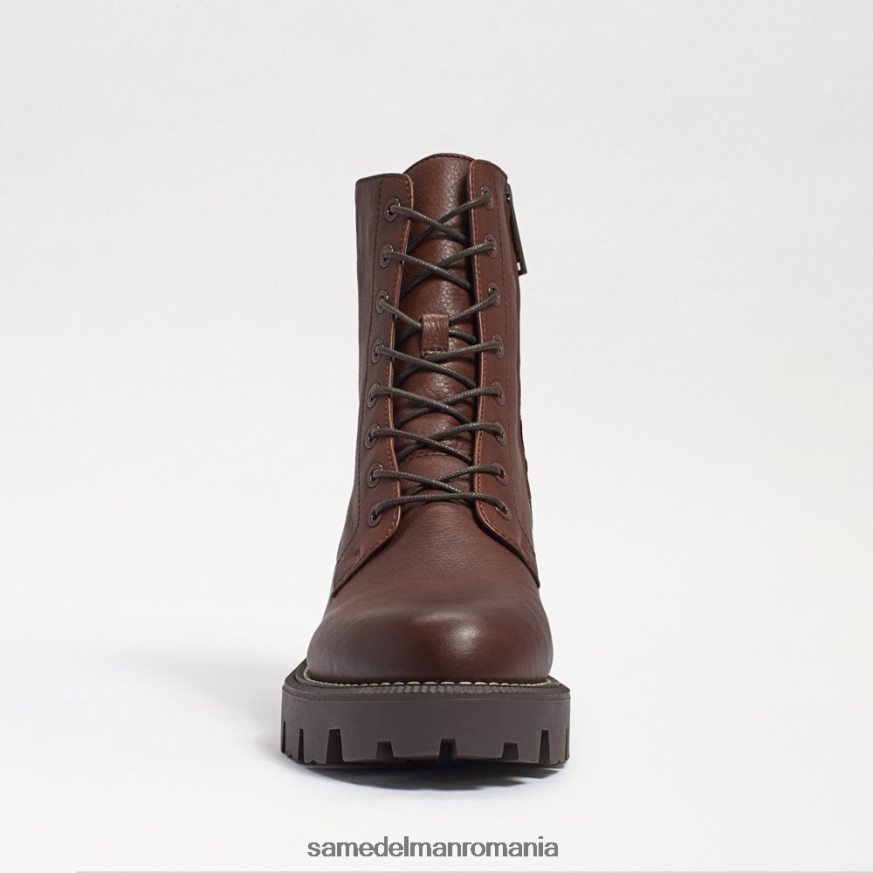 Sam Edelman încălţăminte maro inchis femei cizme de luptă cu platformă mansardă HN448Z627