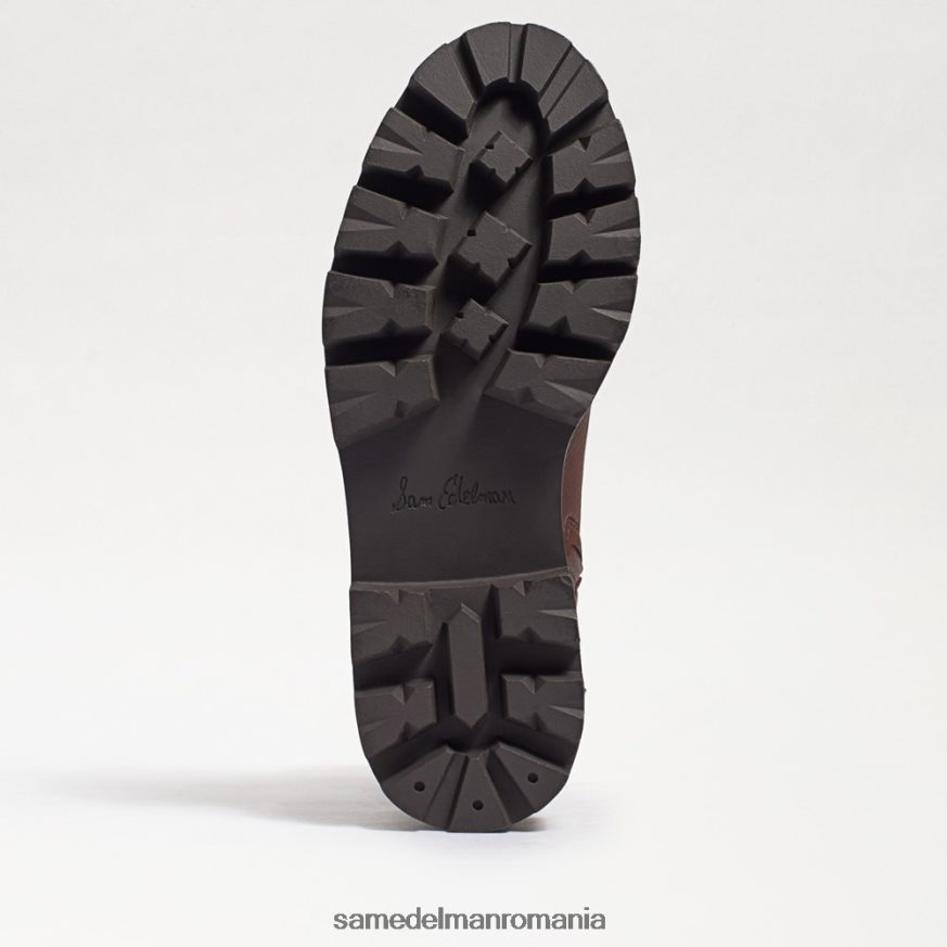 Sam Edelman încălţăminte maro inchis femei cizme de luptă cu platformă mansardă HN448Z627
