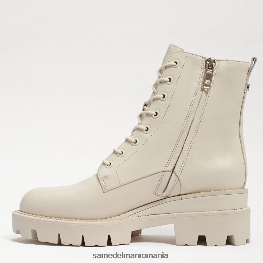 Sam Edelman încălţăminte piele de fildeș modernă femei cizme de luptă cu platformă mansardă HN448Z625