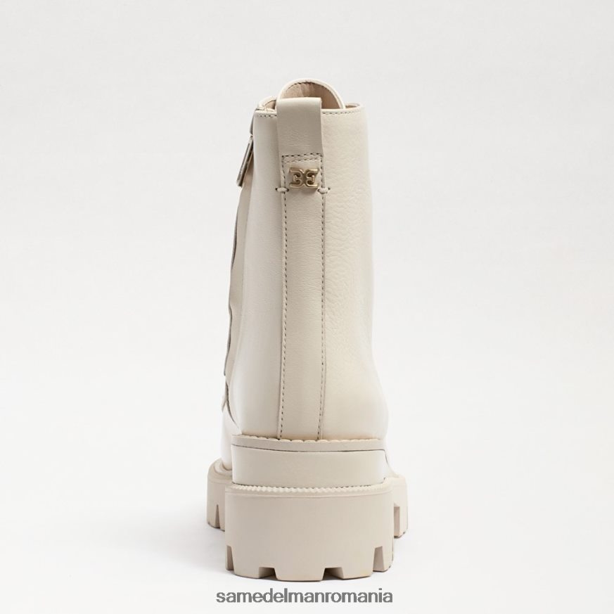 Sam Edelman încălţăminte piele de fildeș modernă femei cizme de luptă cu platformă mansardă HN448Z625