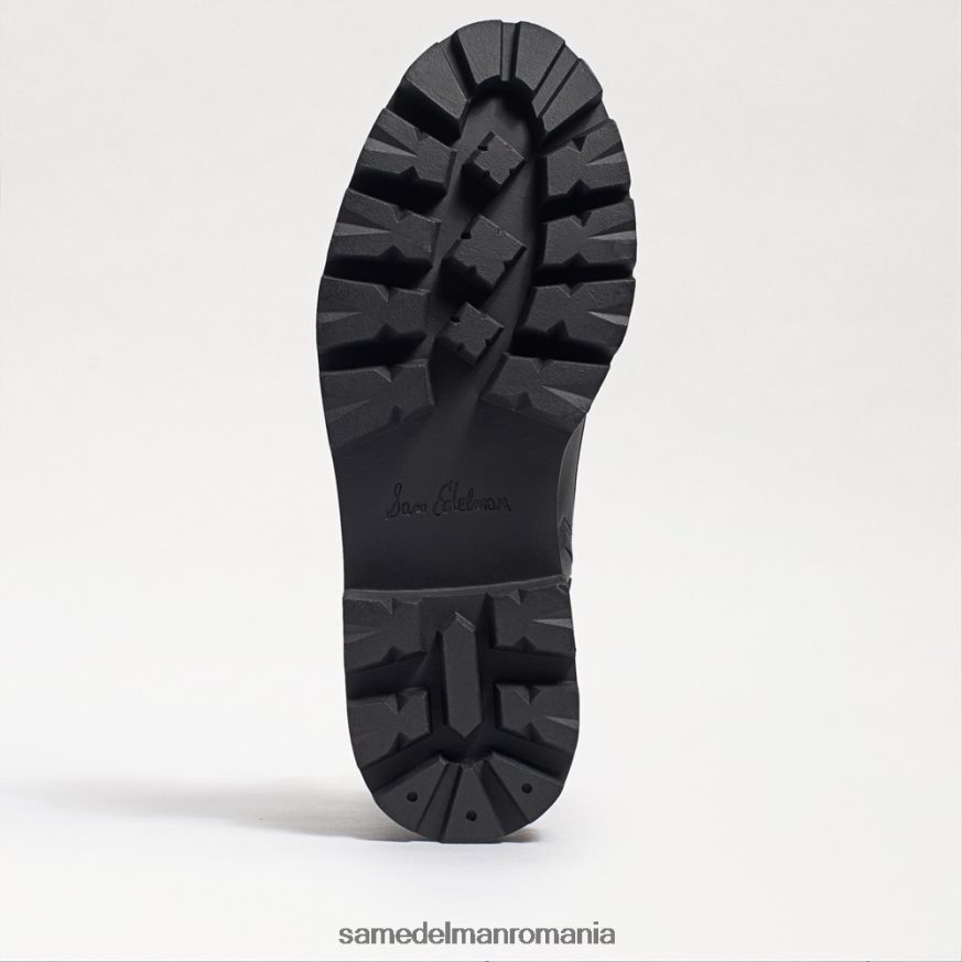 Sam Edelman încălţăminte piele neagra femei cizme de luptă cu platformă mansardă HN448Z626