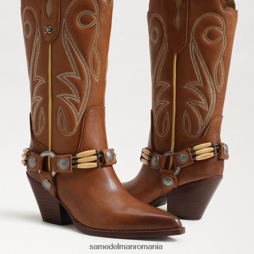 Sam Edelman încălţăminte castan prajit femei Jackie western boot HN448Z835