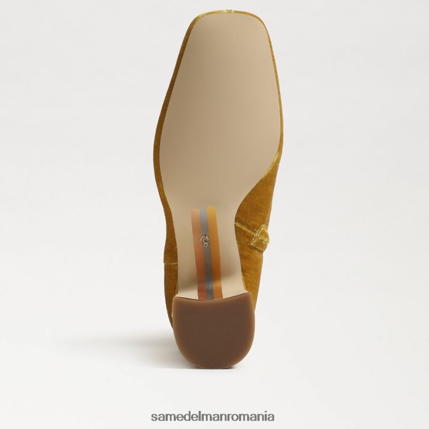 Sam Edelman încălţăminte catifea șofran femei papuc de căprioară HN448Z783