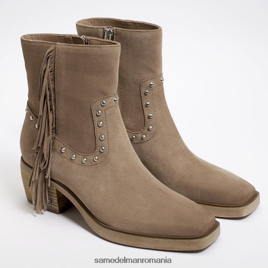 Sam Edelman încălţăminte piele intoarsa din lemn de cedru femei papuc bernie cu franjuri HN448Z732