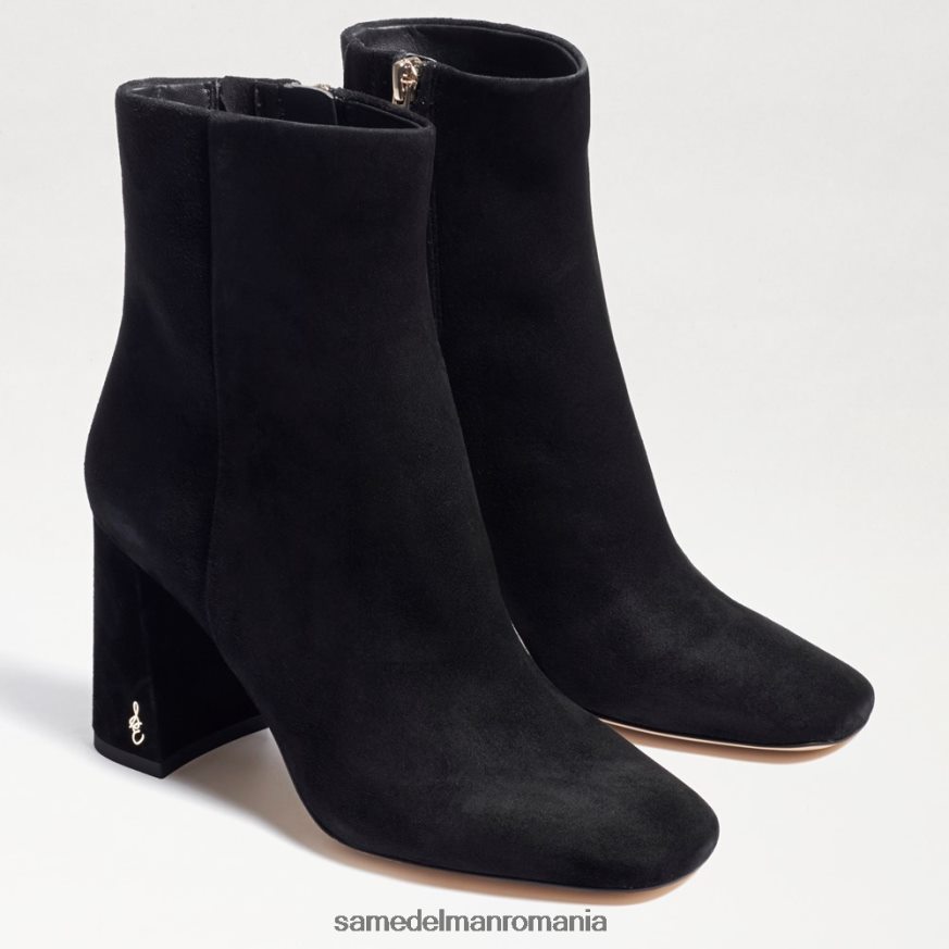 Sam Edelman încălţăminte piele intoarsa neagra femei botine codie HN448Z451