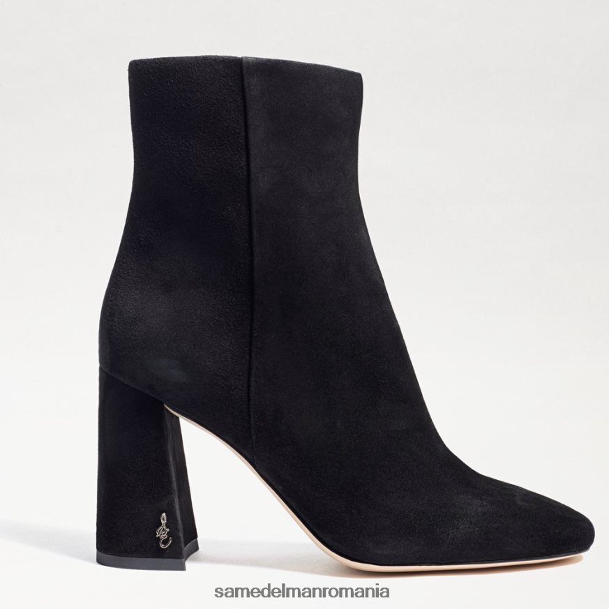 Sam Edelman încălţăminte piele intoarsa neagra femei botine codie HN448Z451
