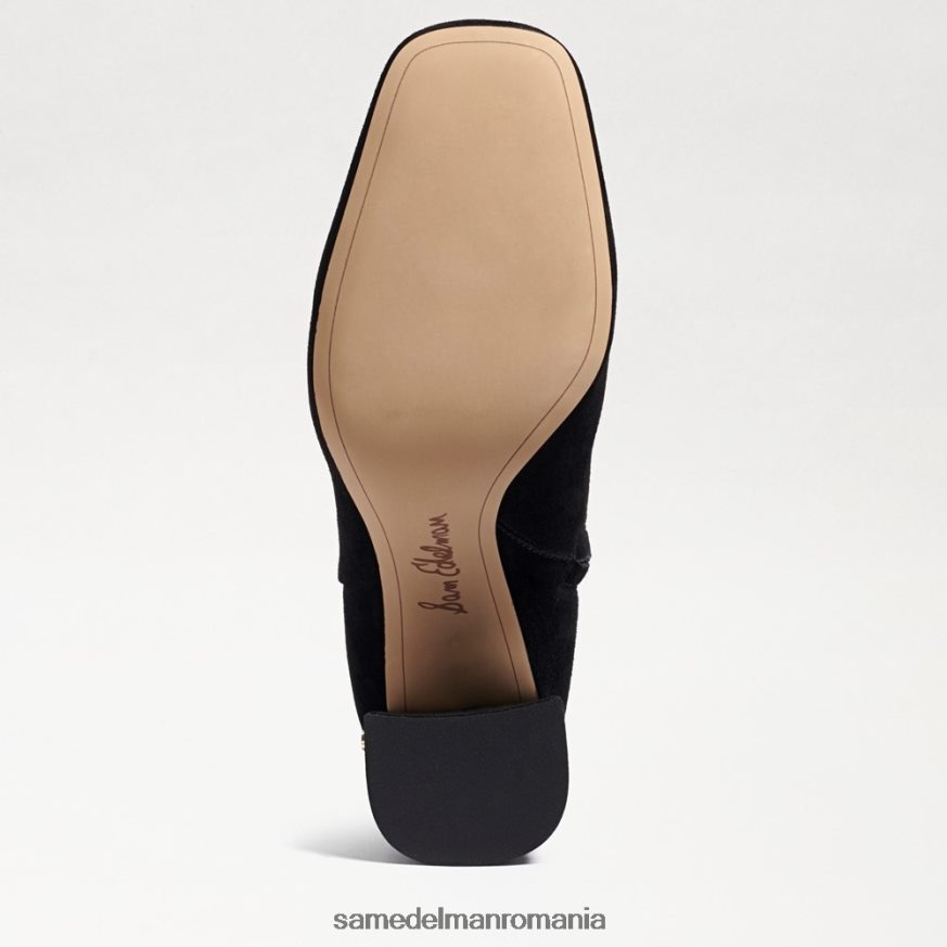 Sam Edelman încălţăminte piele intoarsa neagra femei botine codie HN448Z451