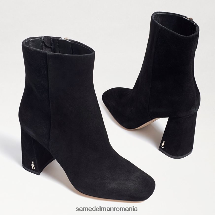 Sam Edelman încălţăminte piele intoarsa neagra femei botine codie HN448Z451