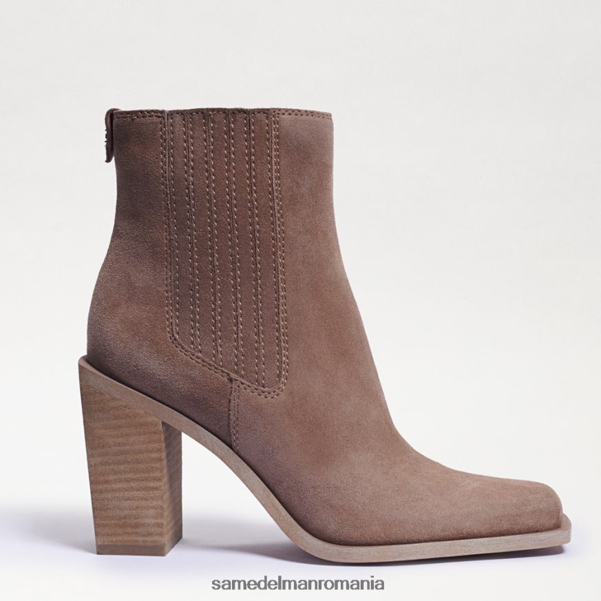 Sam Edelman încălţăminte piele intoarsa taupe adanc femei papuci emalia HN448Z858
