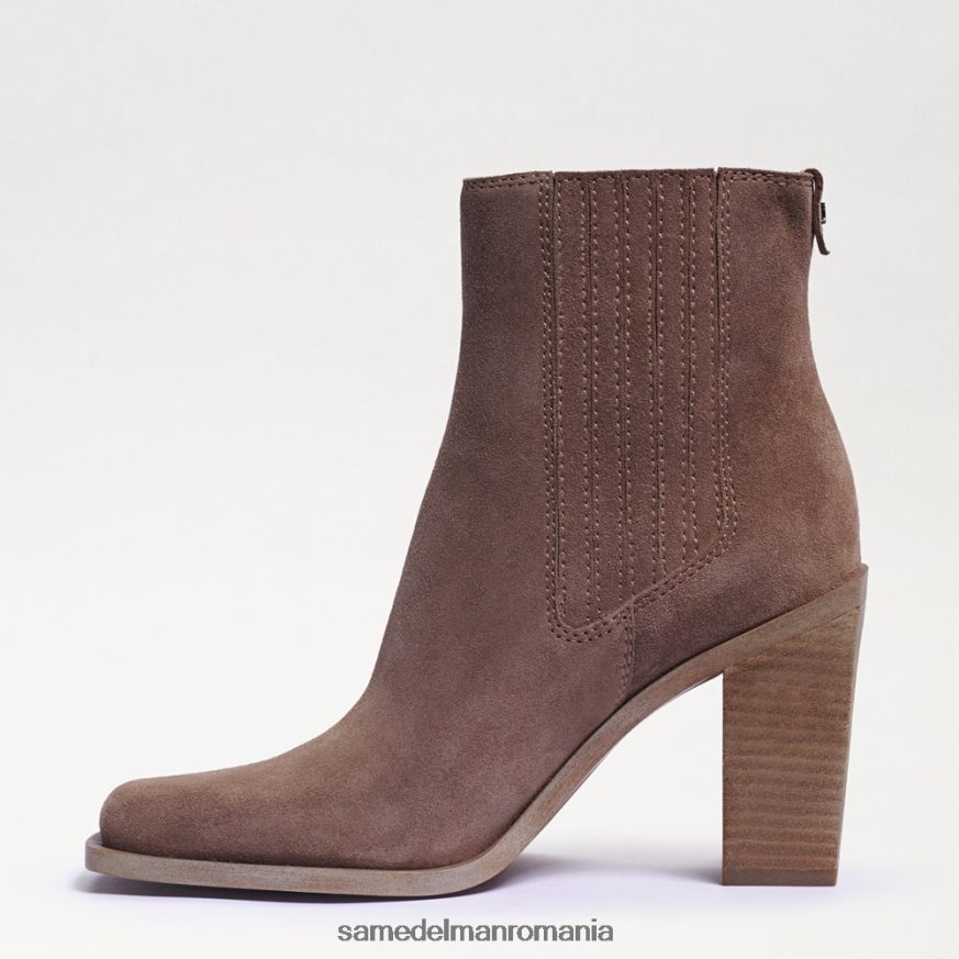 Sam Edelman încălţăminte piele intoarsa taupe adanc femei papuci emalia HN448Z858