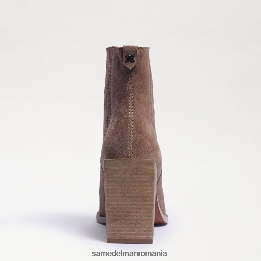 Sam Edelman încălţăminte piele intoarsa taupe adanc femei papuci emalia HN448Z858