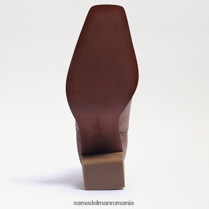 Sam Edelman încălţăminte piele intoarsa taupe adanc femei papuci emalia HN448Z858