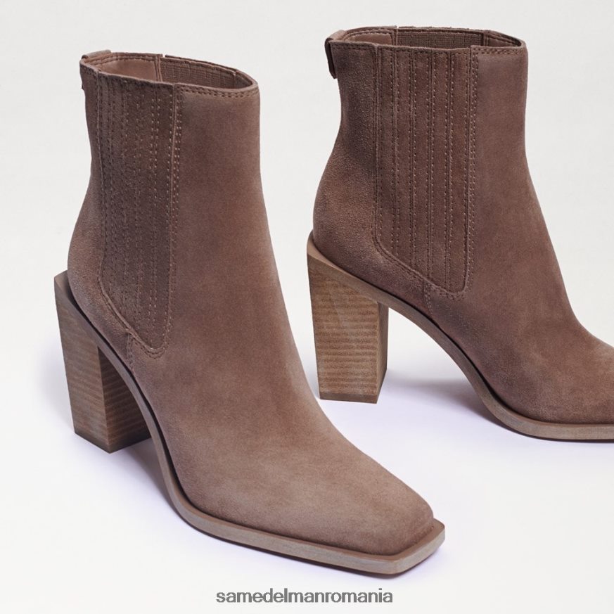 Sam Edelman încălţăminte piele intoarsa taupe adanc femei papuci emalia HN448Z858
