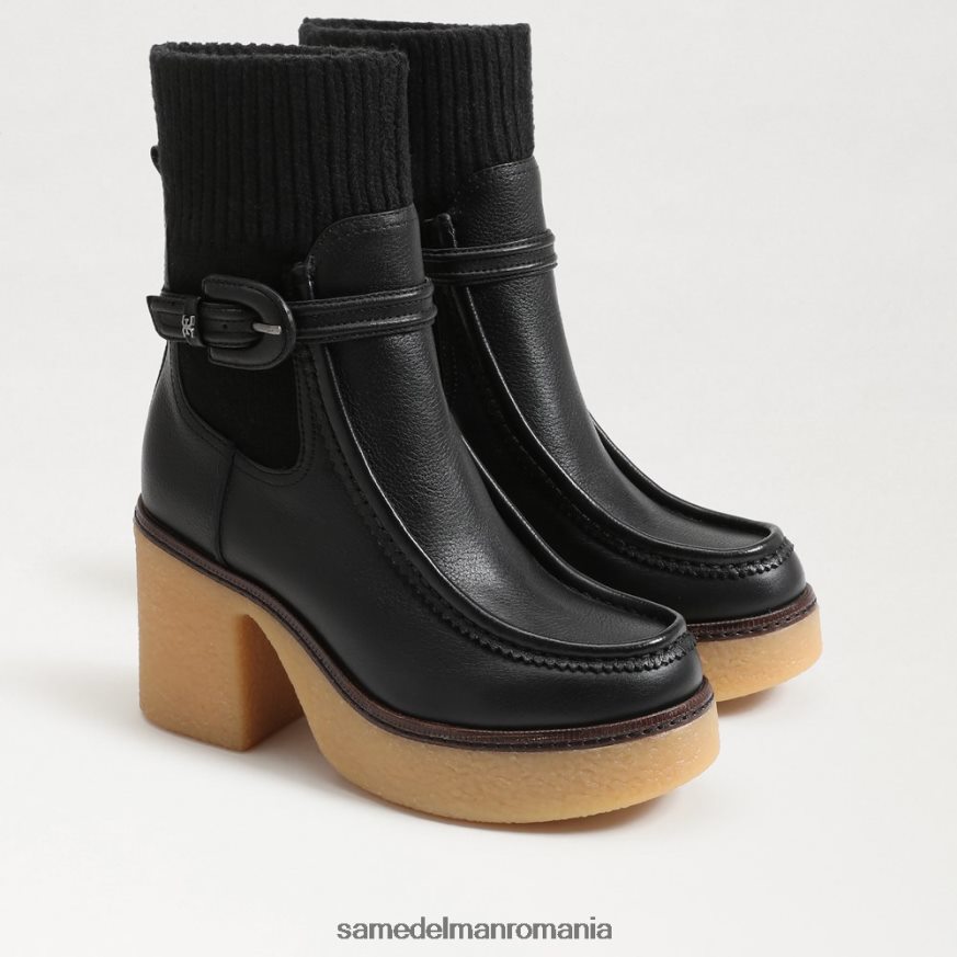 Sam Edelman încălţăminte piele neagra femei cizma Sidney HN448Z873