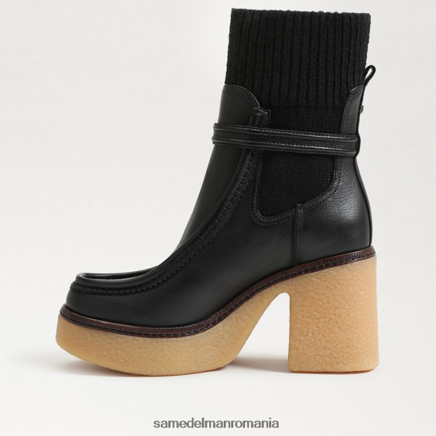 Sam Edelman încălţăminte piele neagra femei cizma Sidney HN448Z873