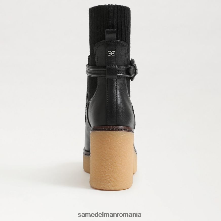 Sam Edelman încălţăminte piele neagra femei cizma Sidney HN448Z873