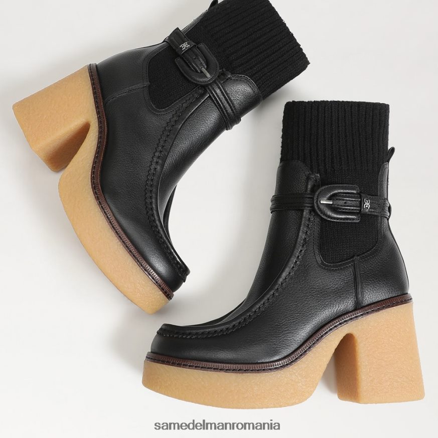 Sam Edelman încălţăminte piele neagra femei cizma Sidney HN448Z873