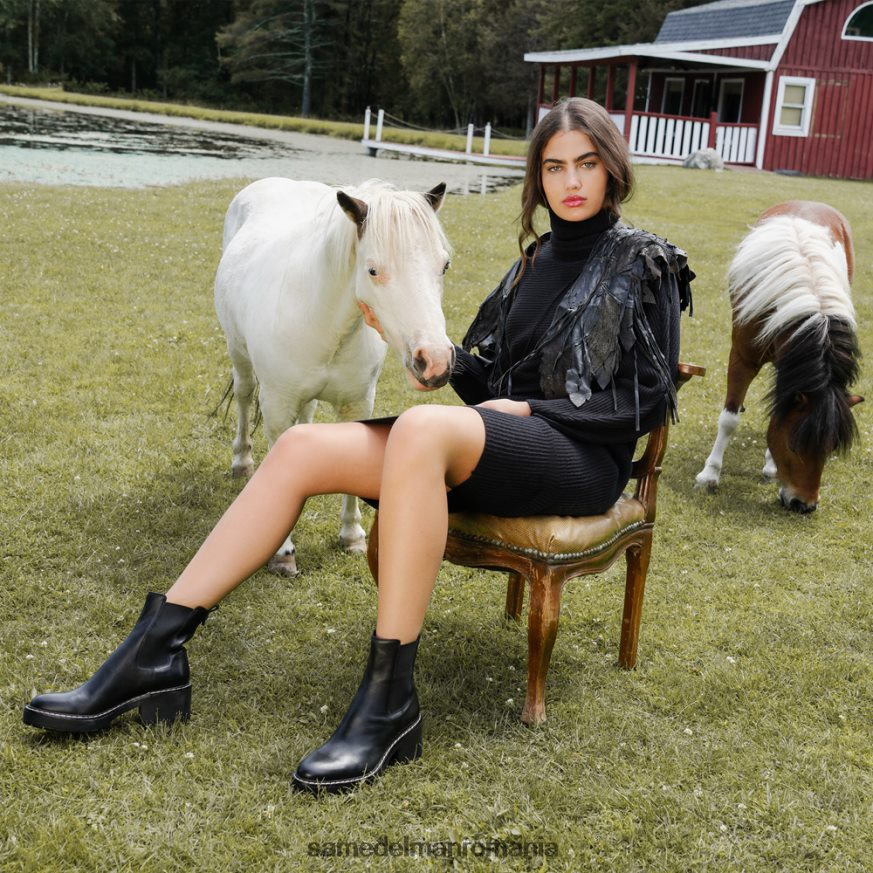 Sam Edelman încălţăminte maro de frontieră femei cizme anderson chelsea HN448Z756