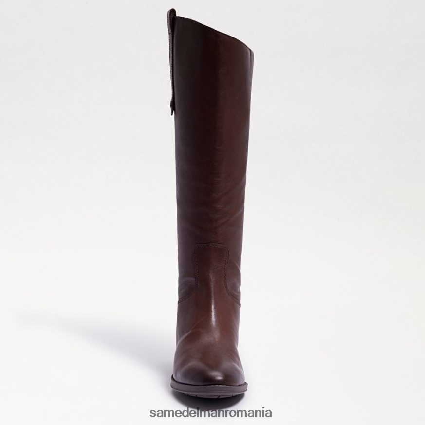Sam Edelman încălţăminte maro inchis femei cizme de călărie penny din piele HN448Z414