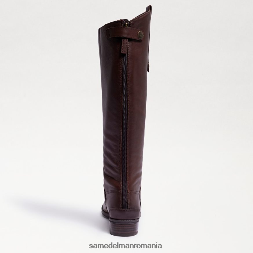 Sam Edelman încălţăminte maro inchis femei cizme de călărie penny din piele HN448Z414