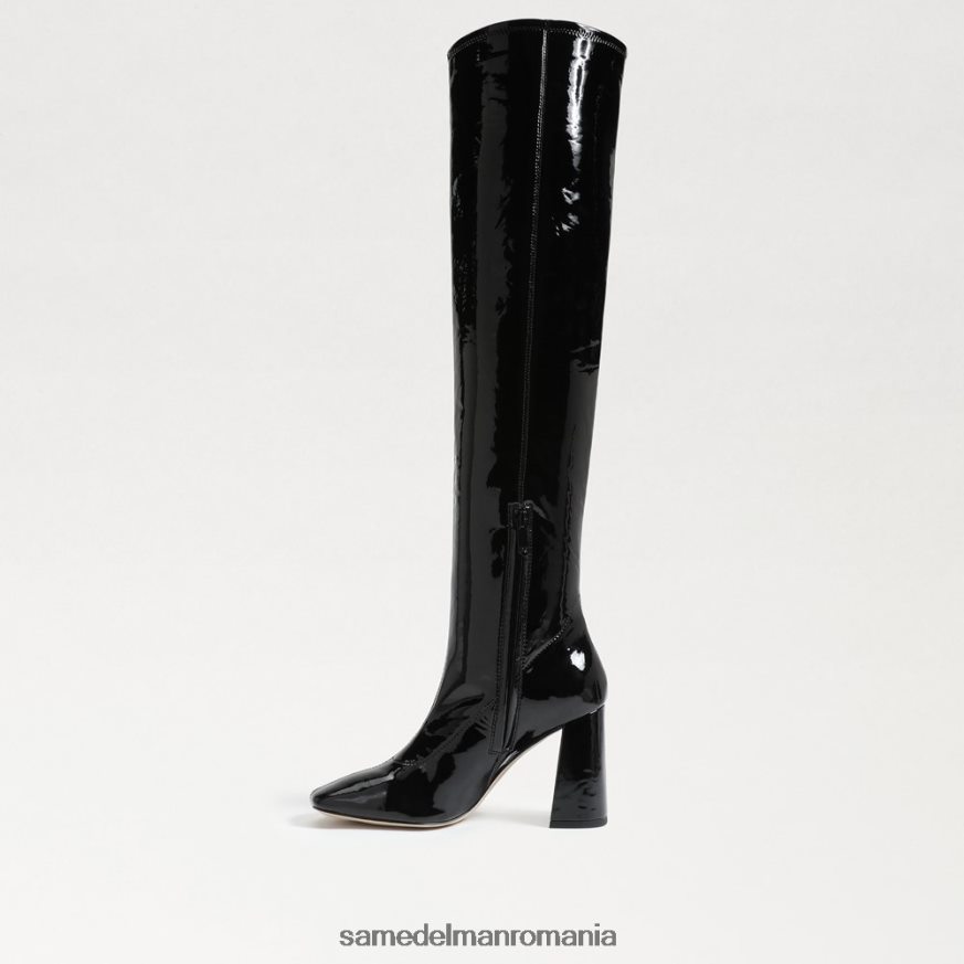 Sam Edelman încălţăminte brevet negru femei cizmă înaltă de cosette HN448Z746