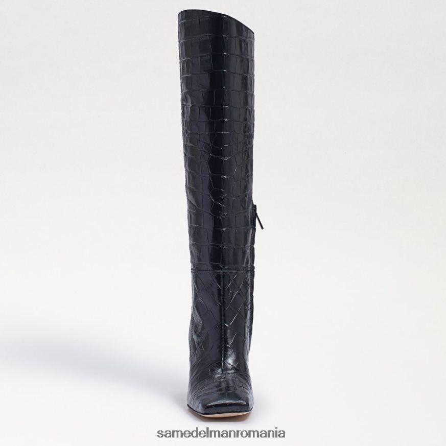 Sam Edelman încălţăminte crocodul negru femei cizme adi până la genunchi HN448Z870