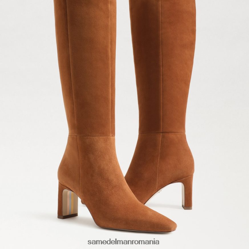 Sam Edelman încălţăminte maro de frontieră femei cizme până la genunchi sylvia HN448Z748