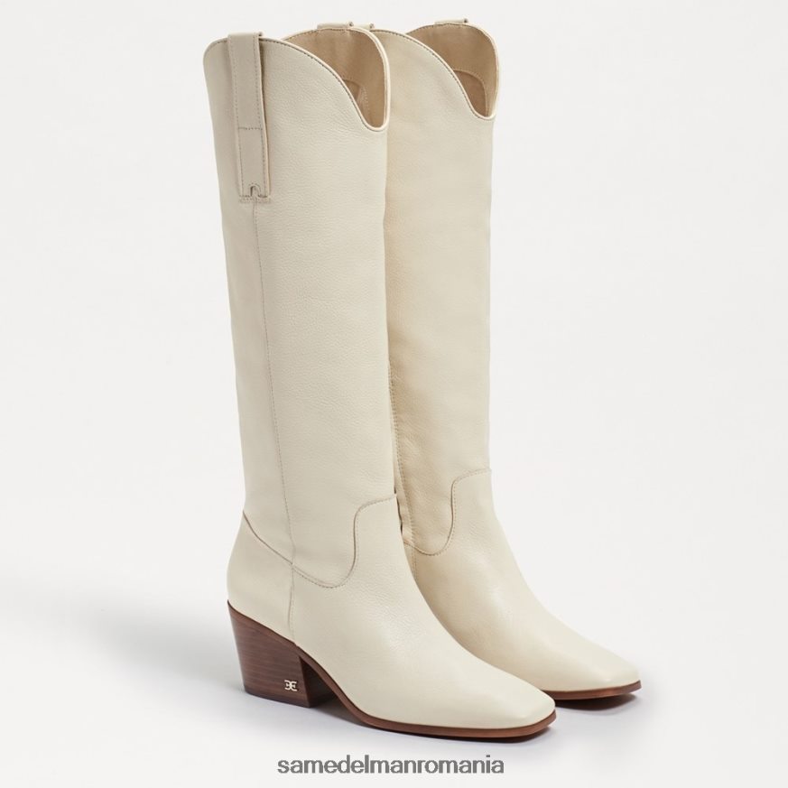 Sam Edelman încălţăminte piele de fildeș modernă femei cizma de vest britten HN448Z814