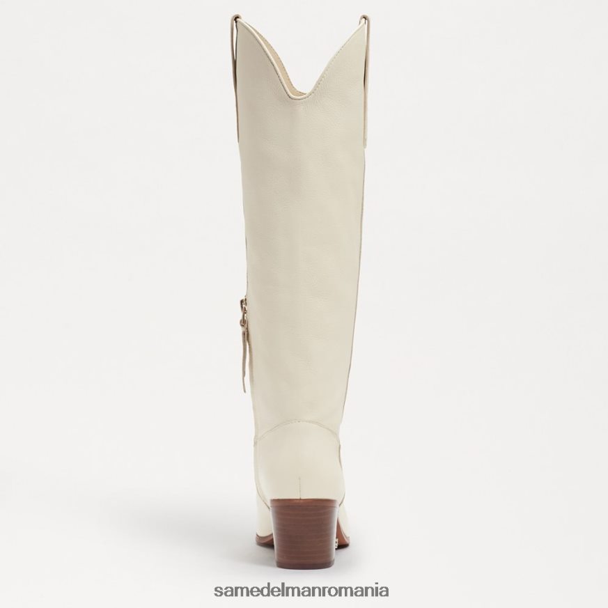 Sam Edelman încălţăminte piele de fildeș modernă femei cizma de vest britten HN448Z814