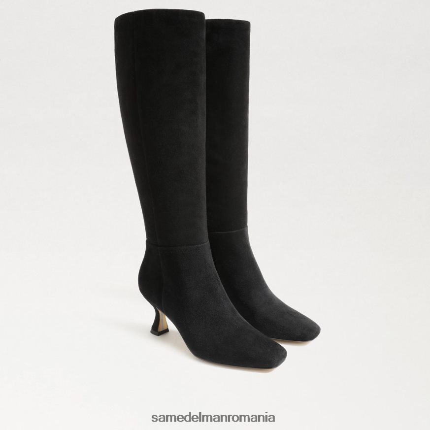 Sam Edelman încălţăminte piele intoarsa neagra femei cizme leigh până la genunchi HN448Z825