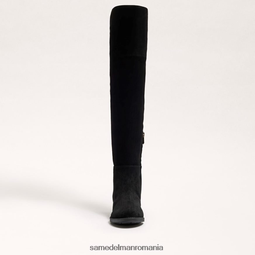 Sam Edelman încălţăminte piele intoarsa neagra femei pam cizma peste genunchi HN448Z777